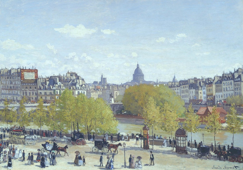 Oscar-Claude Monet reprodukcija Quai du Louvre