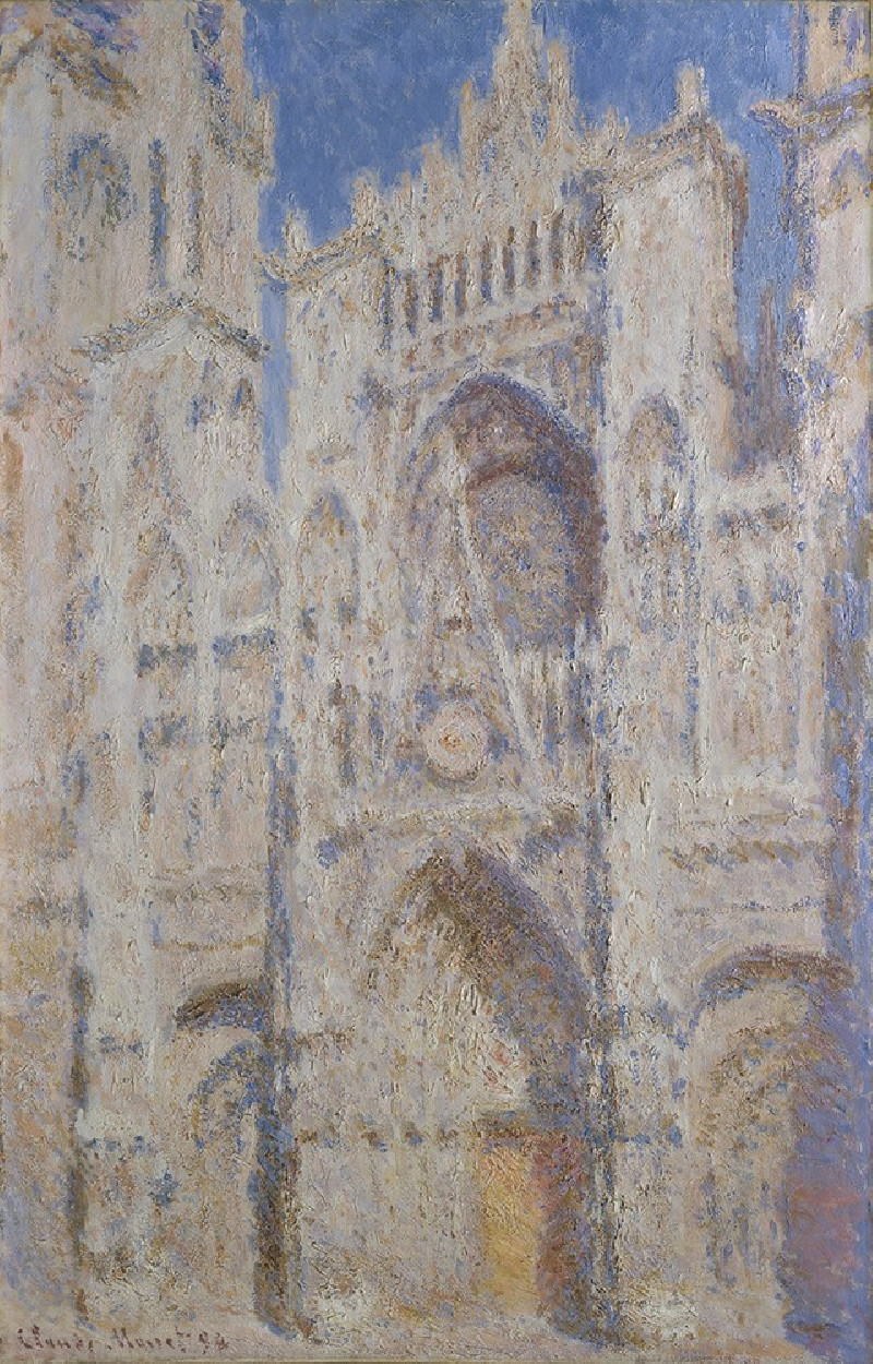 Oscar-Claude Monet reprodukcija Rouen Cathedral, Portal in the Sun
