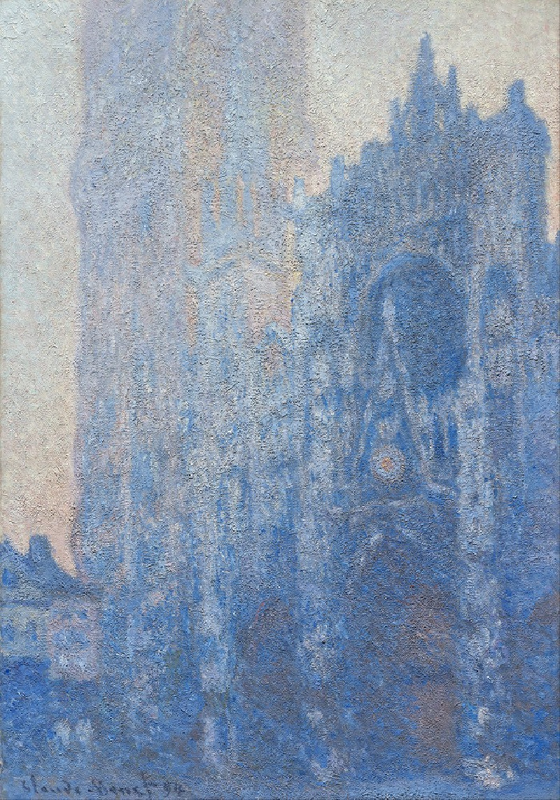 Oscar-Claude Monet reprodukcija Rouen Cathedral, The Portal and the Tour d'Albane at Dawn