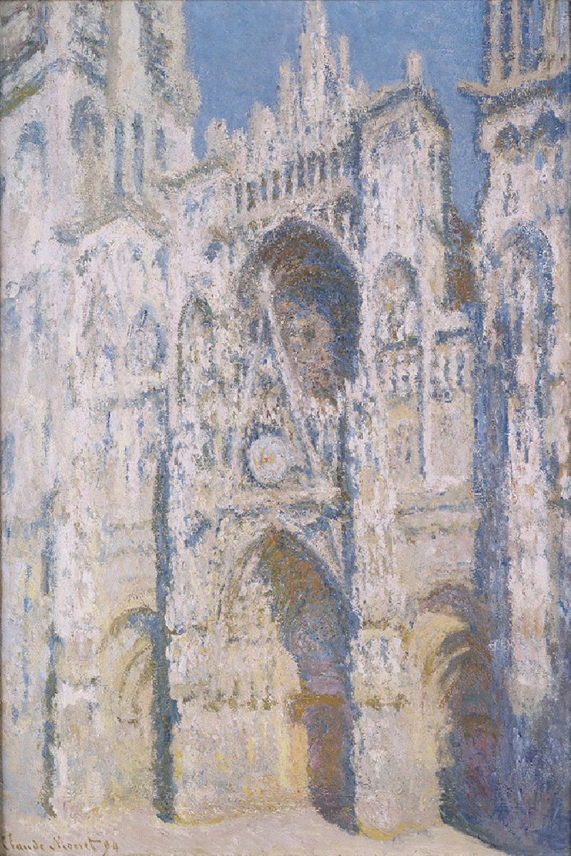 Oscar-Claude Monet reprodukcija Rouen Cathedral, the Portal and the Tour d'Albane, Full Sunlight