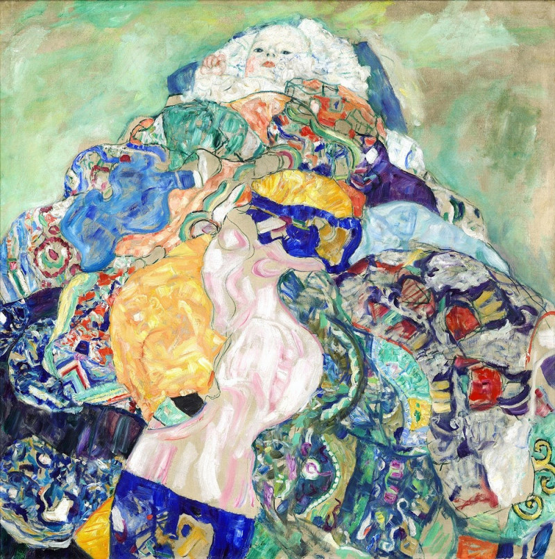 Gustav Klimt reprodukcija Kūdikis