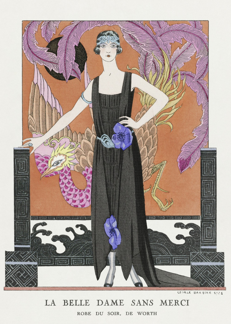 La belle dame sans merci: Robe du soir, de Worth (1921)