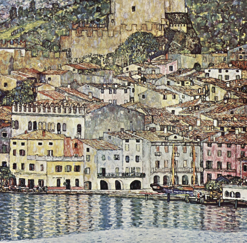Gustav Klimt reprodukcija Malcesine am Gardasee