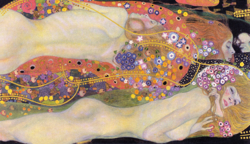 Gustav Klimt reprodukcija Water Serpents II