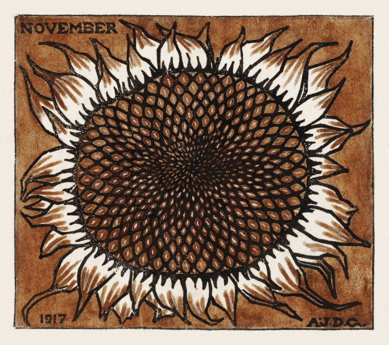 Julie de Graag reprodukcija November Sunflower