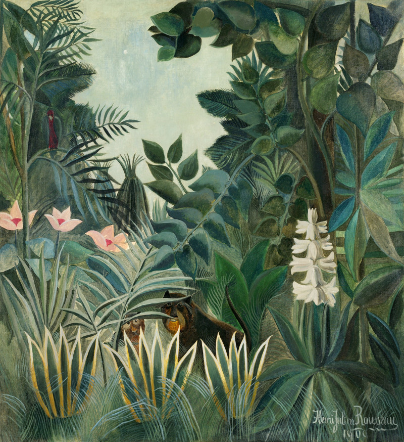 Henri Rousseau reprodukcija The Equatorial Jungle