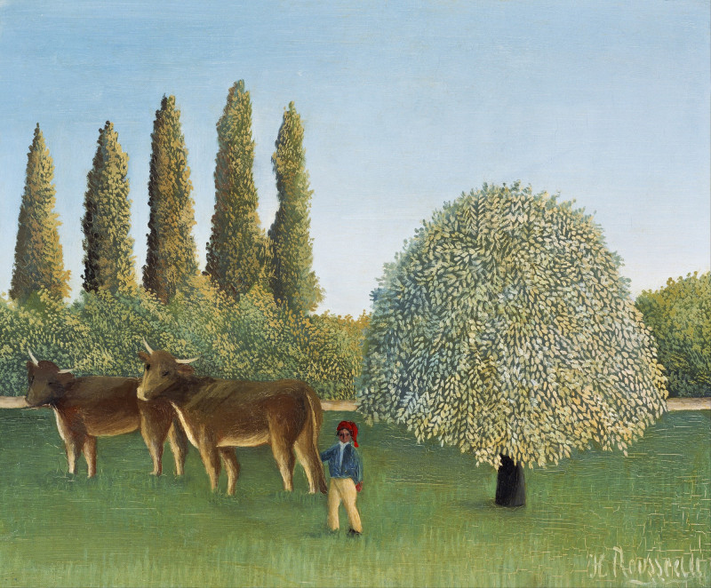 Henri Rousseau reprodukcija Meadowland (The Pasture)