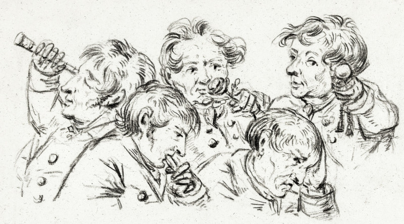 Jean Bernard reprodukcija The Five Senses (1832)