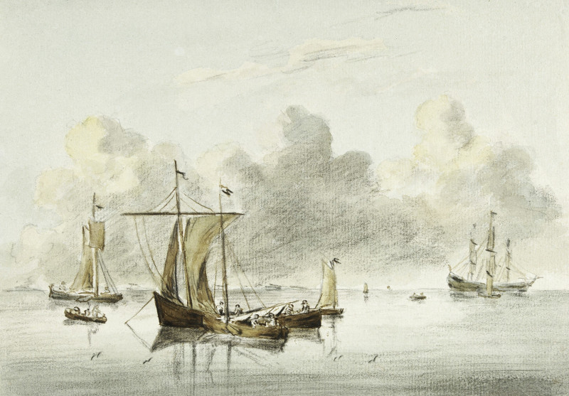 Jean Bernard reprodukcija Boats in Quiet Water (1775-1883)