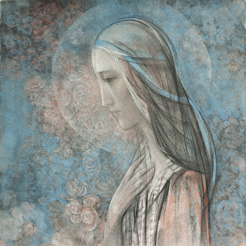 Alina Kvedarauskienė reprodukcija Šventoji Mergelė Marija